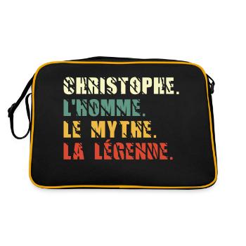 Christophe l homme le mythe la légende - Sac Retro - noir/or - Dos