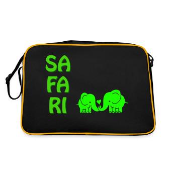 SA FA RI - Sac Retro - noir/or - Dos