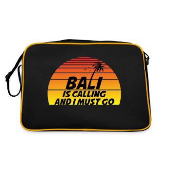 Bali is Calling and I Must Go - Retro Bag - black/gold - Back