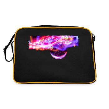 Boule de cristal dans le jeu de lumières - Sac Retro - noir/or - Dos