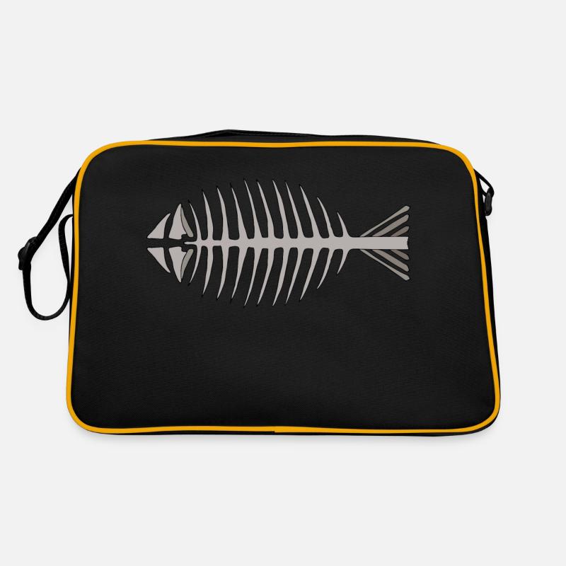 Fish skeleton Retro Bag