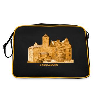 Cadolzburg Burg Fürth Franken Bavaria - Retro Bag - black/gold - Back