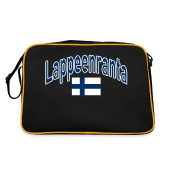 Drapeau finlandais de Lappeenranta - Sac Retro - noir/or - Dos