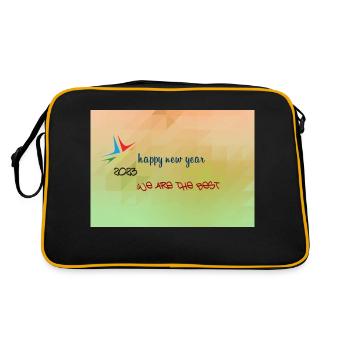 Arthin new year - Retro Bag - black/gold - Back