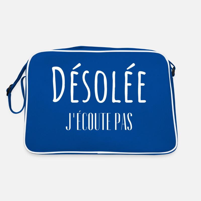 Désolée j'écoute pas Sac Retro
