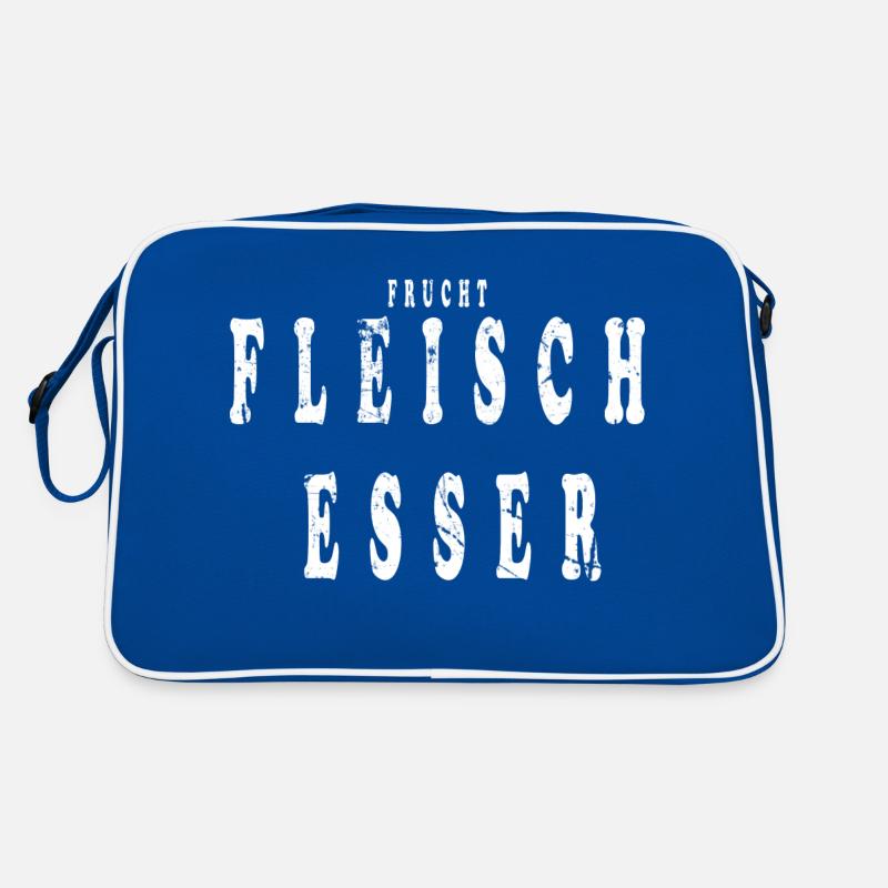 Fruchtfleischesser Vegan Fun Spruch Retro Tasche