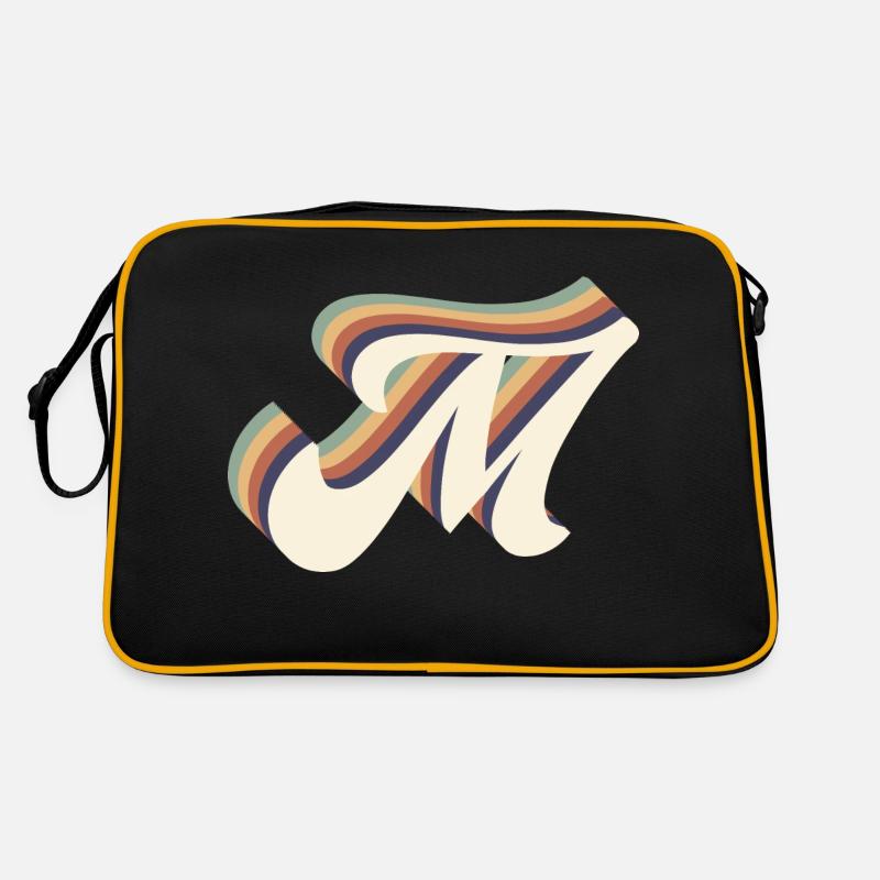Buchstabe M Retro Tasche