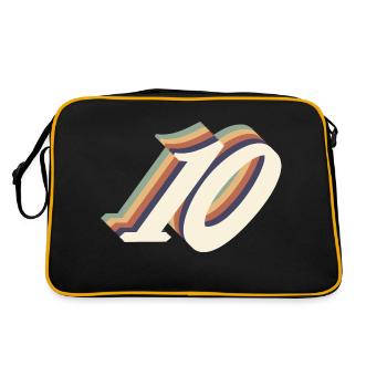 10th anniversary vintage - Retro Bag - black/gold - Back
