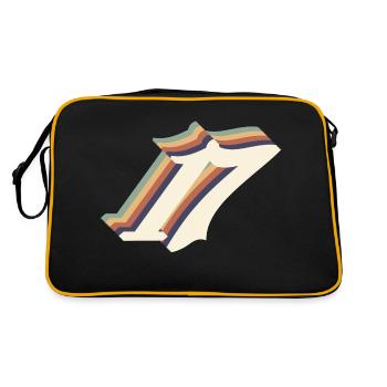 Vintage 17th Anniversary - Retro Bag - black/gold - Back