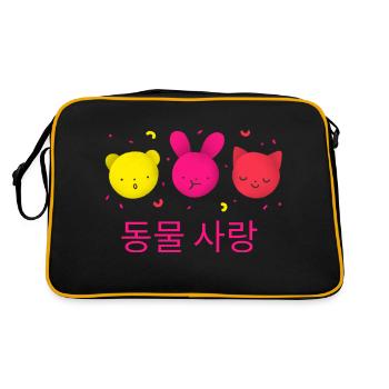 Korean Cuties - Retro Bag - black/gold - Back