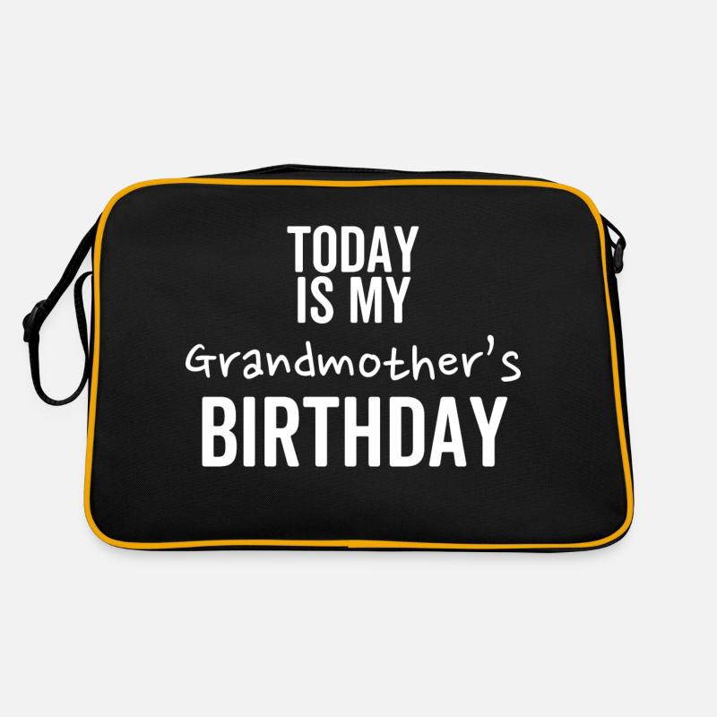 Heute ist der Geburtstag meiner Großmutter Retro Tasche