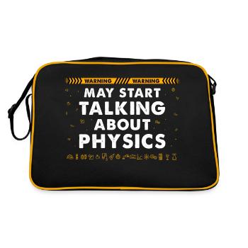 Cute Physics Art For Men Women Physics Teacher - Retro Bag - black/gold - Back