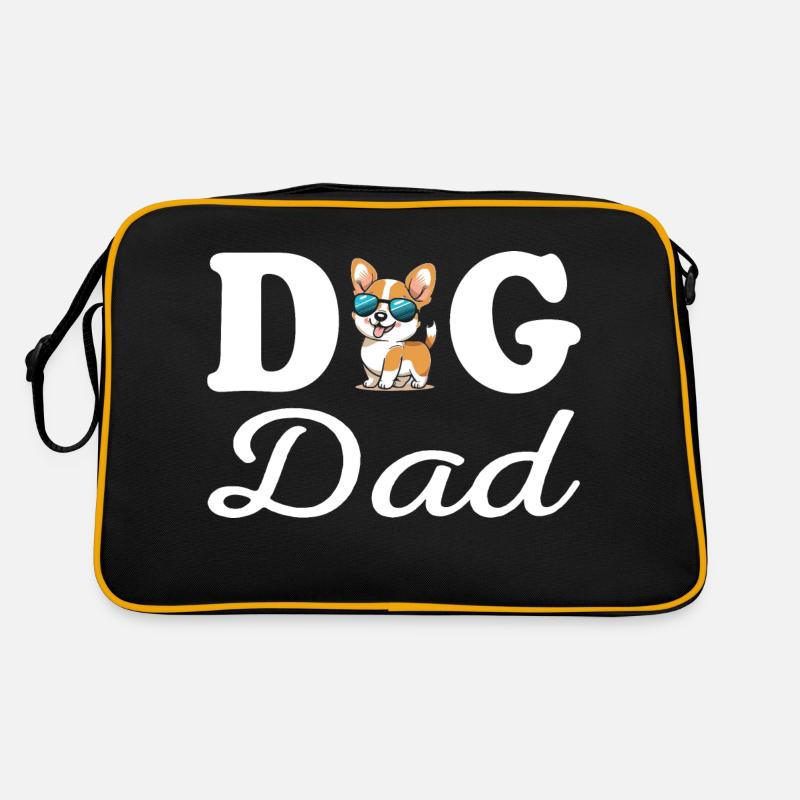 Dog Dad Retro Tasche