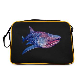 A whale shark is the largest living fish - Retro Bag - black/gold - Back