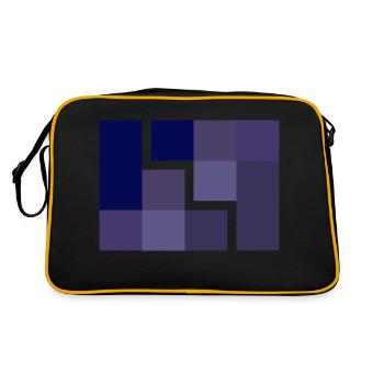 Geometric - Retro Bag - black/gold - Back