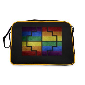 Geometrics - Retro Bag - black/gold - Back
