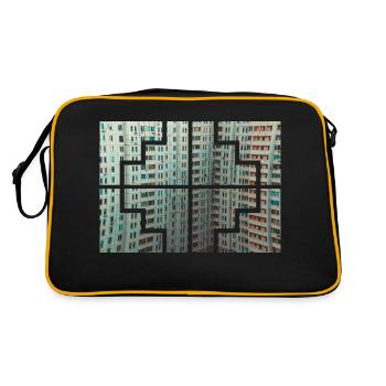 Collors géométriques - Sac Retro - noir/or - Dos