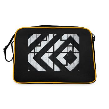Geometric - Retro Bag - black/gold - Back