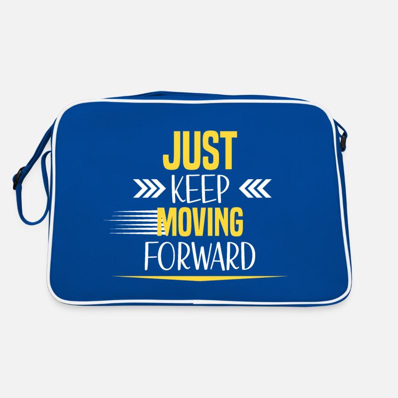 Just Keep Moving Forward Retro Bag