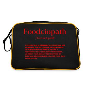 Foodciopath Definition - Retro Bag - black/gold - Back