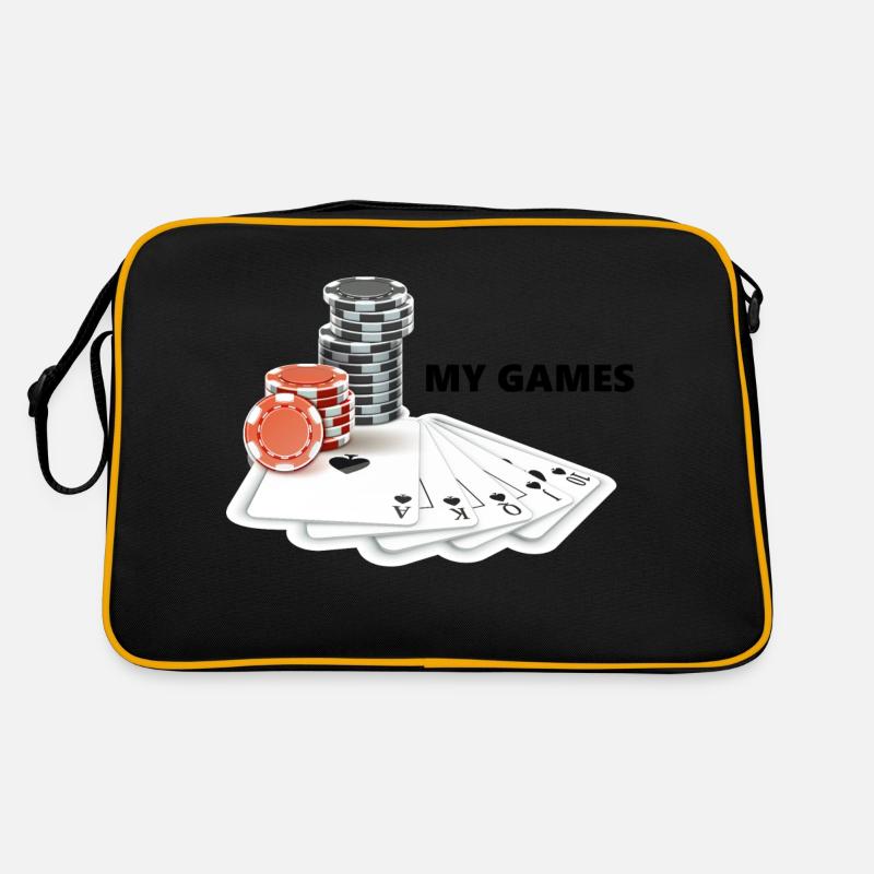 boardgame chess backgammon game night Retro Tasche