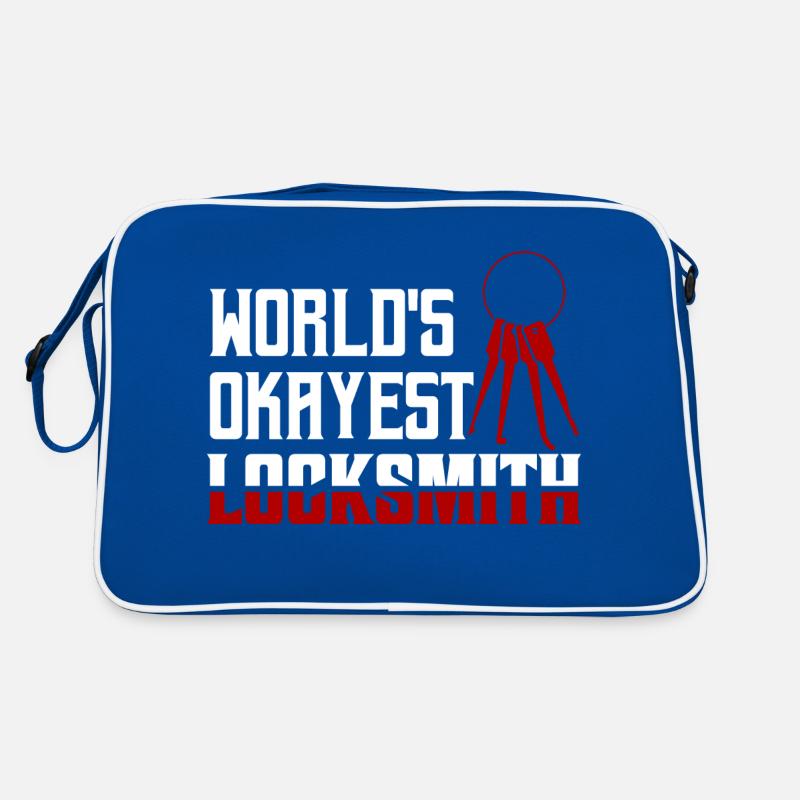 World's Okayest Locksmith Pick Locks Lockpicker Retro Tasche