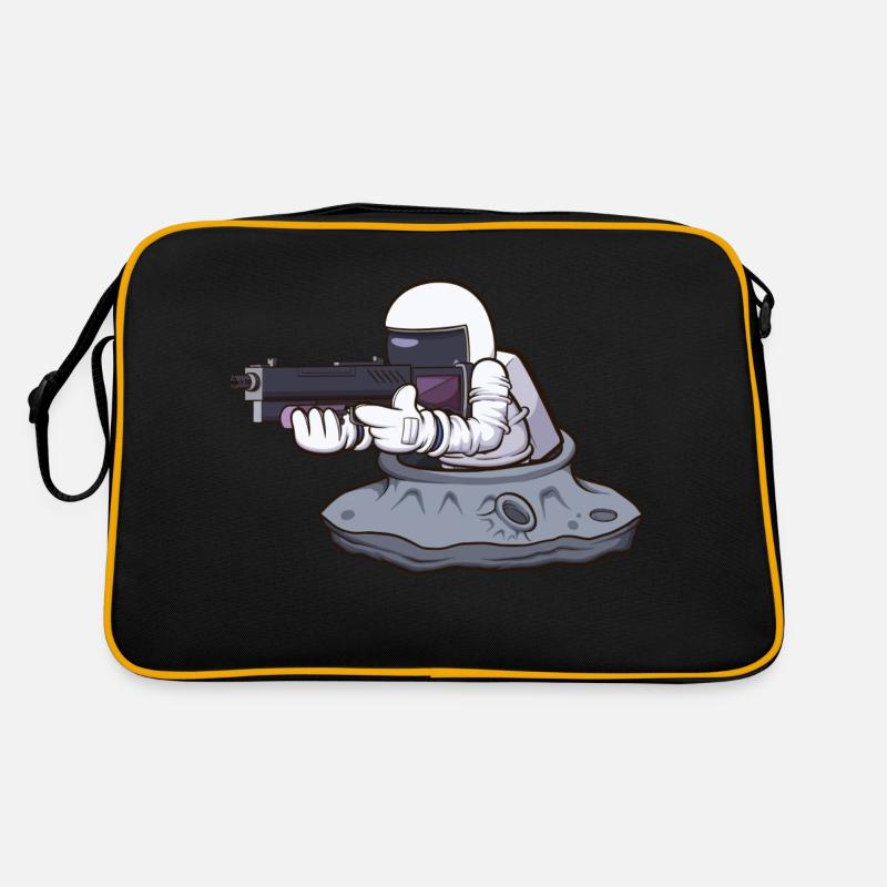 Astronaute avec arme Sac Retro