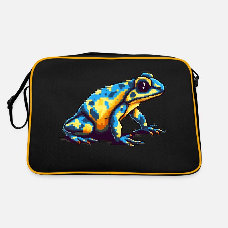Colorful Pixel 8 Bit Poison Dart Frog Retro Bag