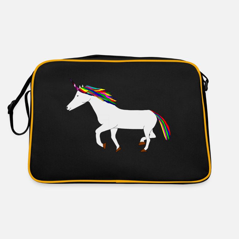 Licorne colorée Sac Retro