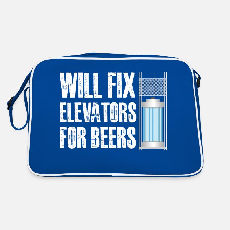 Will fix elevators for beer Retro Tasche