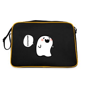 Fantôme surpris - Sac Retro - noir/or - Dos