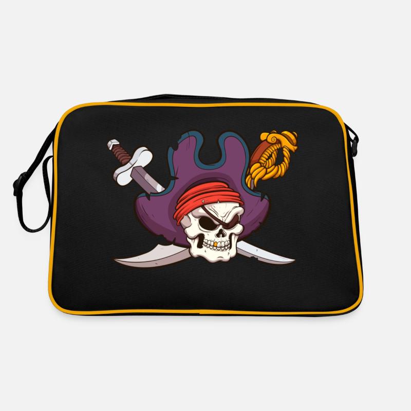 Crâne de pirate Sac Retro