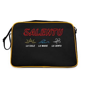Salento 🩶💙💛 - Italie - Sac Retro - noir/or - Dos