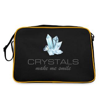 Les cristaux me font sourire - Sac Retro - noir/or - Dos