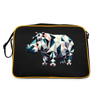 hippopotame // hippopotame - Sac Retro - noir/or - Dos