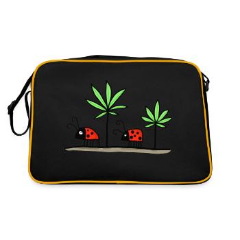 Coccinelle porte-bonheur - Lucky Stoner - Sac Retro - noir/or - Dos