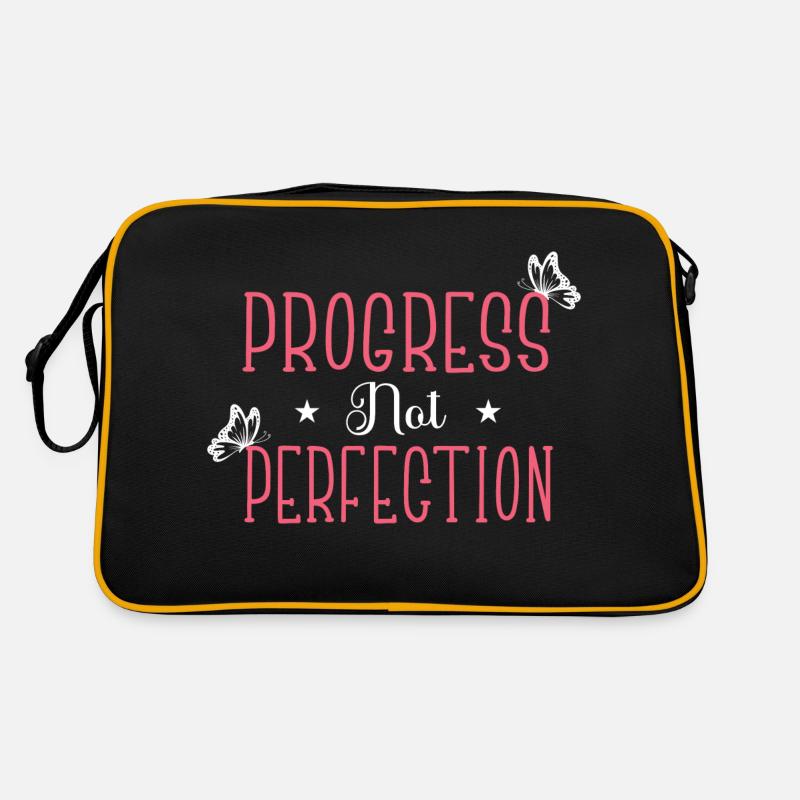 Le progrès au lieu de la perfection L’amour de soi Sac Retro