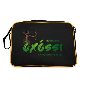 Oxóssi - Retro Tasche - Schwarz/Gold - Hinten