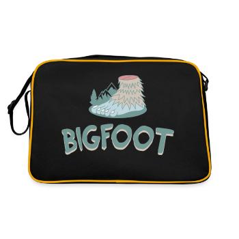 Bigfoot Outdoor - Retro Tasche - Schwarz/Gold - Hinten