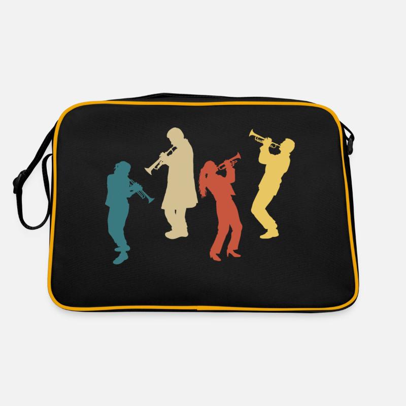 Vintage Retro Trompete Retro Tasche