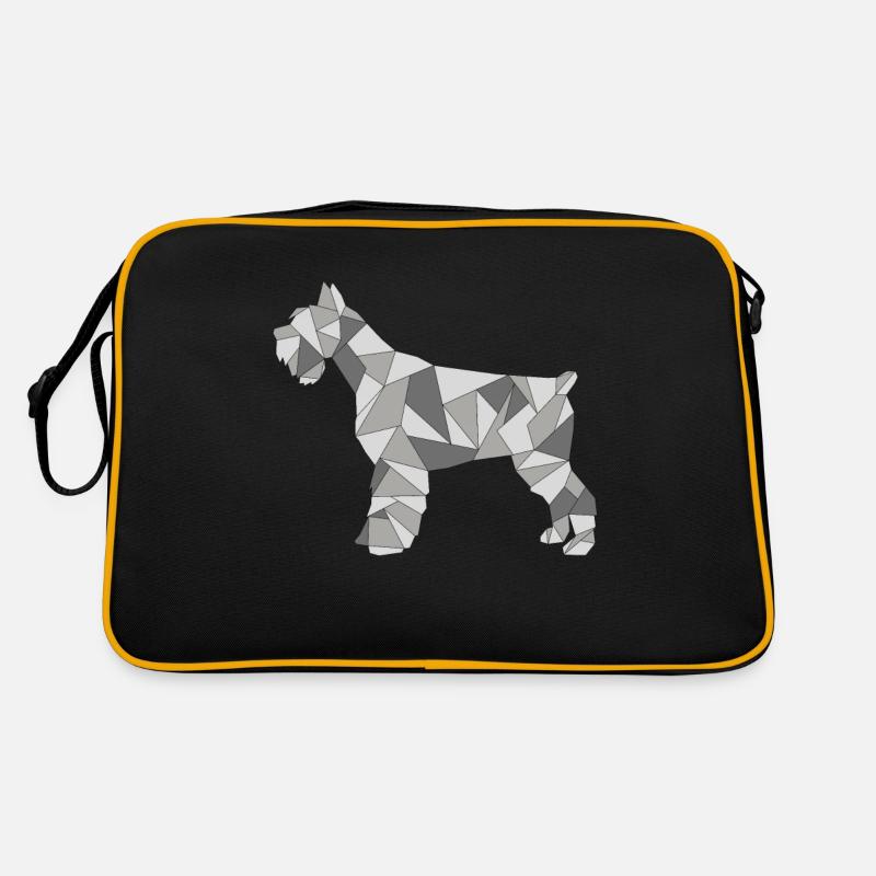 GEOMETRIC SCHNAUZER gris Sac Retro
