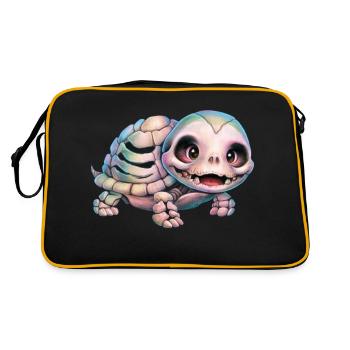 TORTUES - Sac Retro - noir/or - Dos