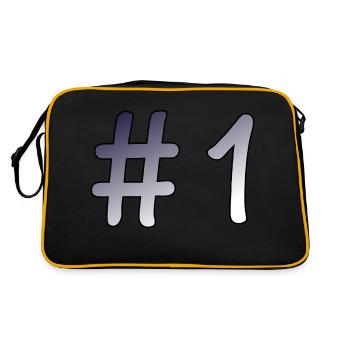 #1 - Retro Bag - black/gold - Back