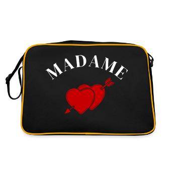 Madame cœur flèche - future mariée - Sac Retro - noir/or - Dos