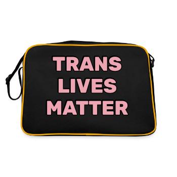Trans lives matter - Retro Bag - black/gold - Back
