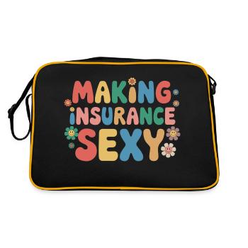Une nouvelle déclaration pour le monde de l’assurance - Sac Retro - noir/or - Dos