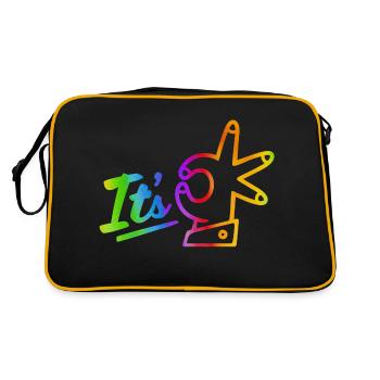 ses citations correctes citation positive mignonne amour positivité - Sac Retro - noir/or - Dos