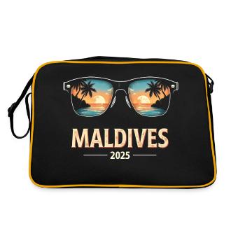 Sweet Maldives 2025 Vacay Mermaid Vacation Mom - Retro Bag - black/gold - Back