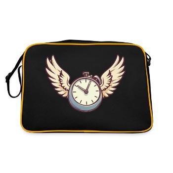 Le temps file - Sac Retro - noir/or - Dos