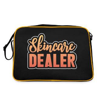 Revendeur de soins de la peau Facialiste Thérapeute de la peau - Sac Retro - noir/or - Dos